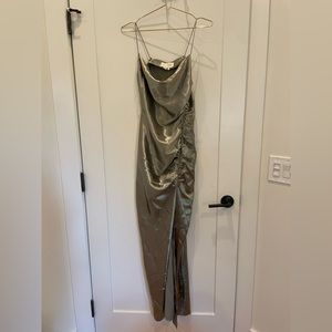 BRAND NEW Sachin & Babi Jennings Satin Gown (Sea Moss)